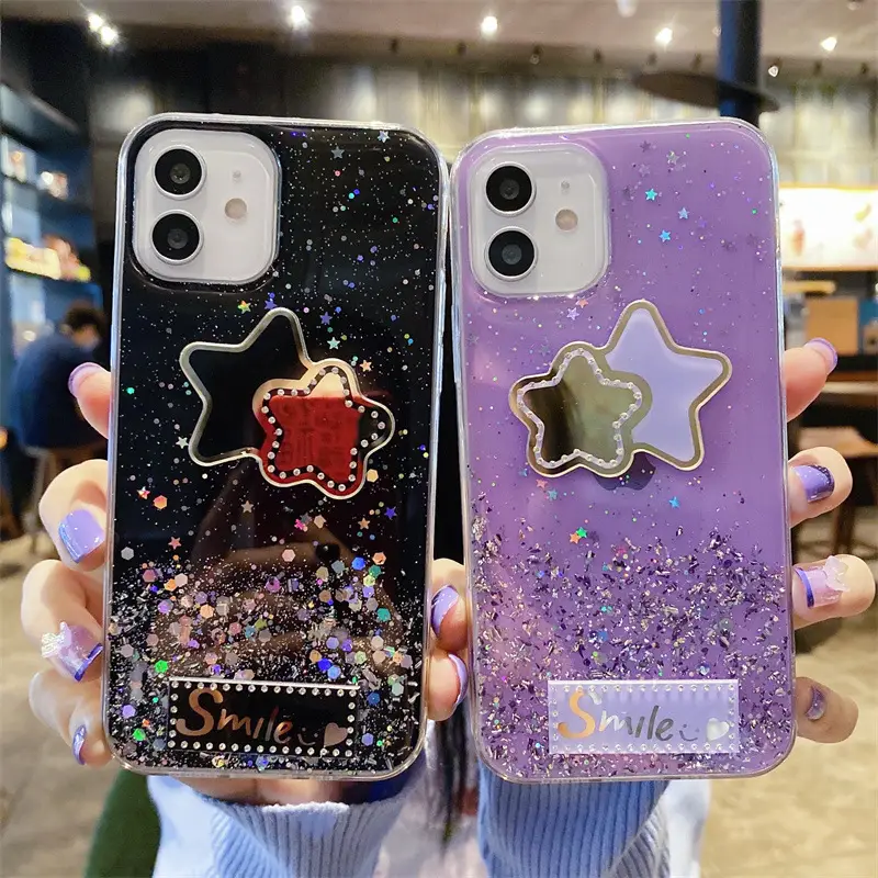 Pink Glitter Drop X30 Y20 Soft Phone Cover - Image 23