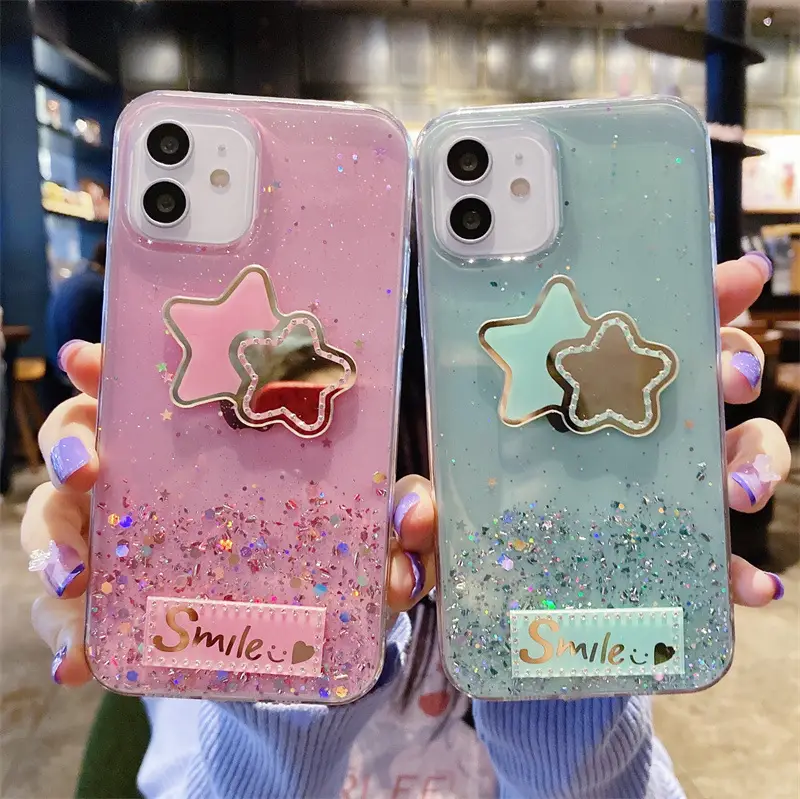 Pink Glitter Drop X30 Y20 Soft Phone Cover - Image 24