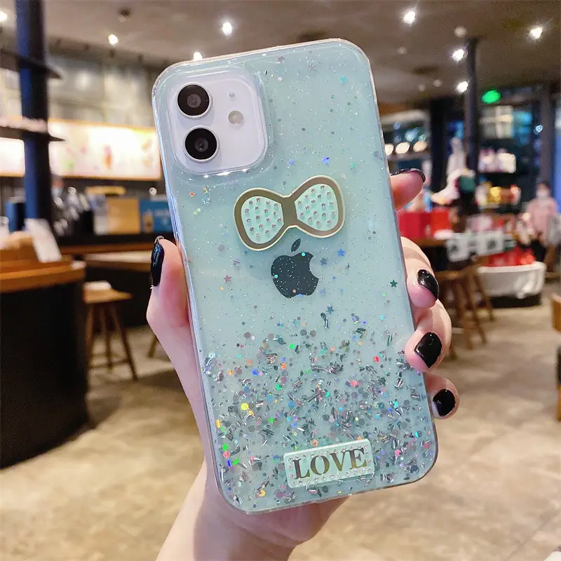 Pink Glitter Drop X30 Y20 Soft Phone Cover - Image 14