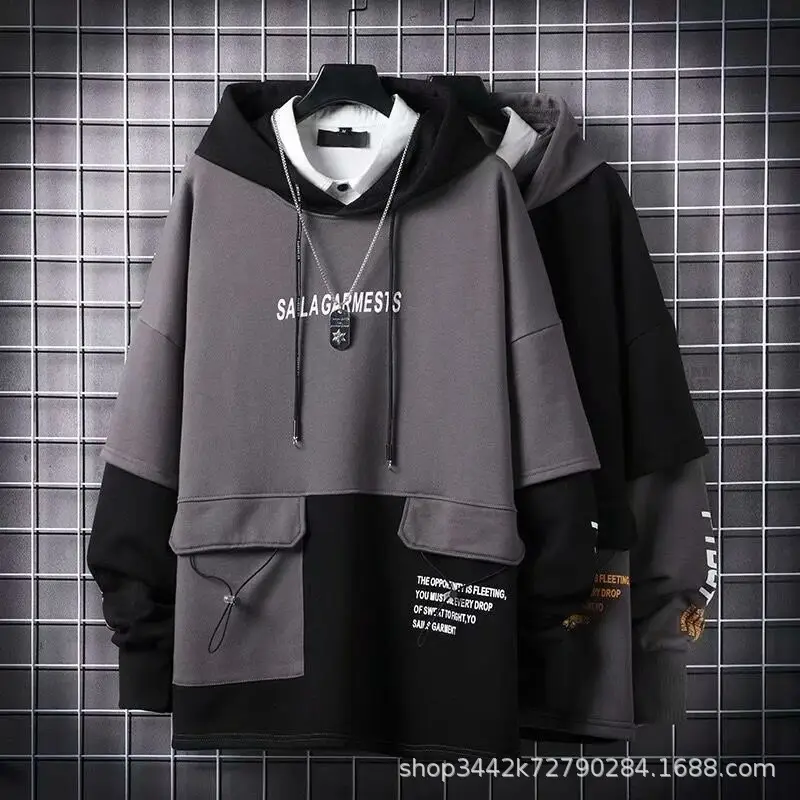 Black Hooded Sweatshirt for Youth Winter Casual Wear - Image 4