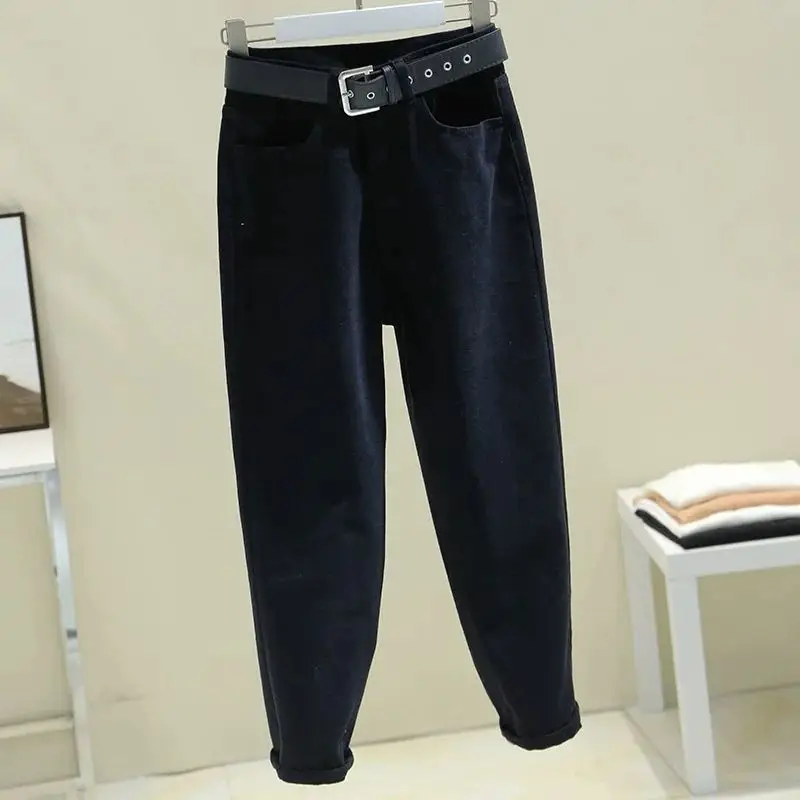 Women Smoke Grey Ripped High Waist Jeans - Image 4