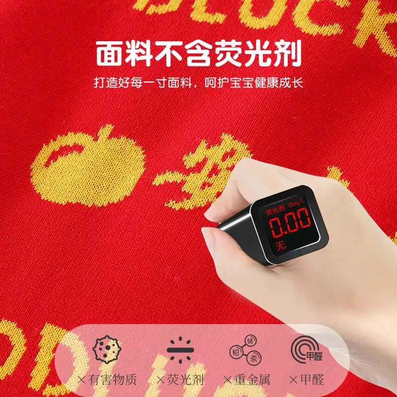 Girls Red Twin Color Sweater 2021 Winter - Image 5