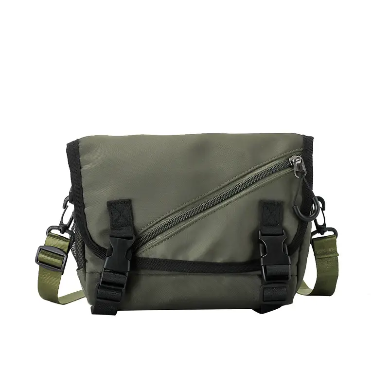 Kids Crossbody Bag Large Capacity Nylon Grey - Image 8