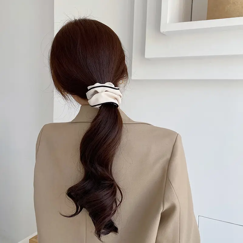 Korean Goddess Hair Band Sweet Cotton Linen French Large Ring - Image 7