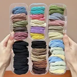 Korean Goddess Hair Band Sweet Cotton Linen French Large Ring — feature 15