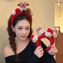 Korean Goddess Hair Band Sweet Cotton Linen French Large Ring — feature 29