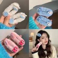 Korean Goddess Hair Band Sweet Cotton Linen French Large Ring — feature 31