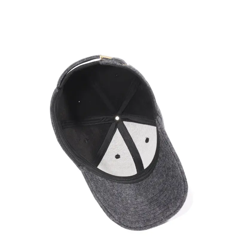 Men's Wool Cap Black XL Winter Warm - Image 7