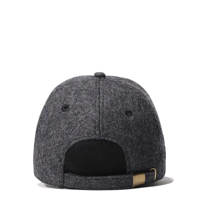 Men's Wool Cap Black XL Winter Warm - Image 8