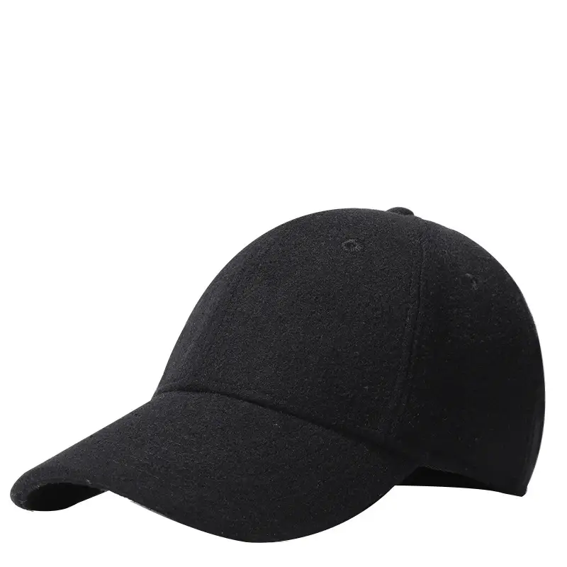 Men's Wool Cap Black XL Winter Warm - Image 9