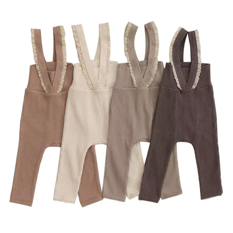 Stylish Knitted Baby Pants in Pink & Brown - Image 25