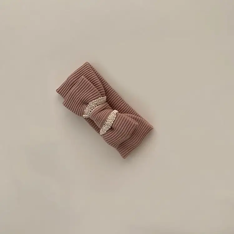 Stylish Knitted Baby Pants in Pink & Brown - Image 18