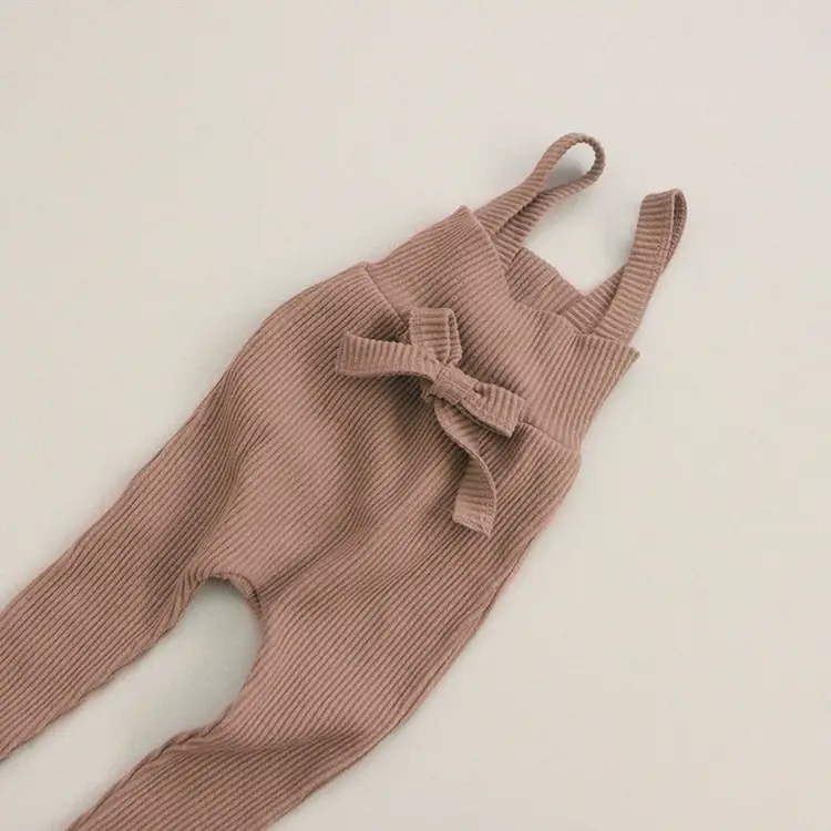 Stylish Knitted Baby Pants in Pink & Brown - Image 6