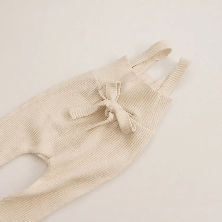 Stylish Knitted Baby Pants in Pink & Brown - Image 7
