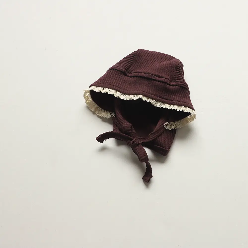 Stylish Knitted Baby Pants in Pink & Brown - Image 9