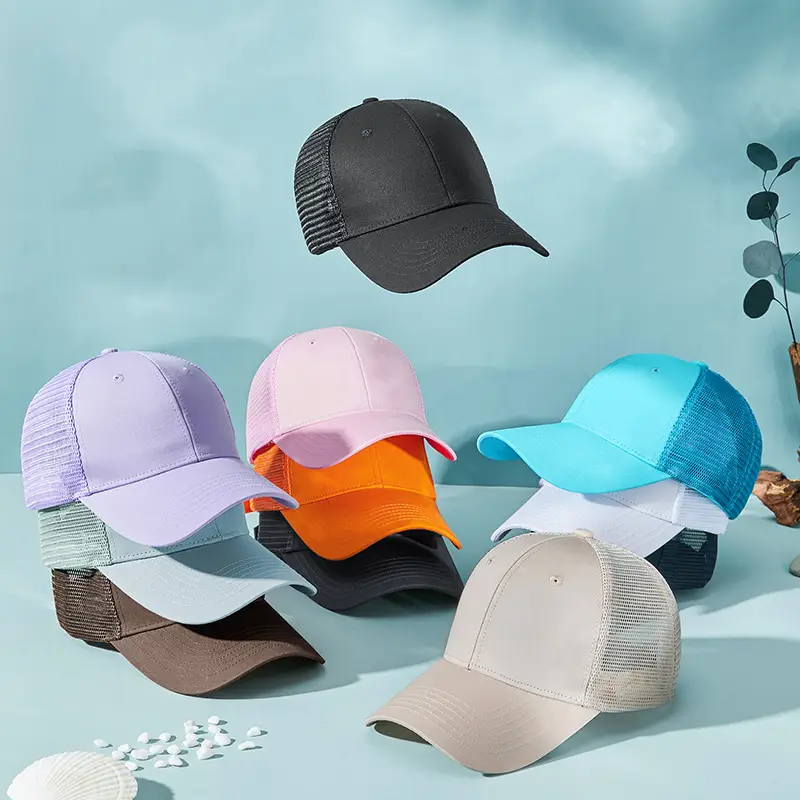 Pink Mesh Sunscreen Cap for Men Women - Image 13