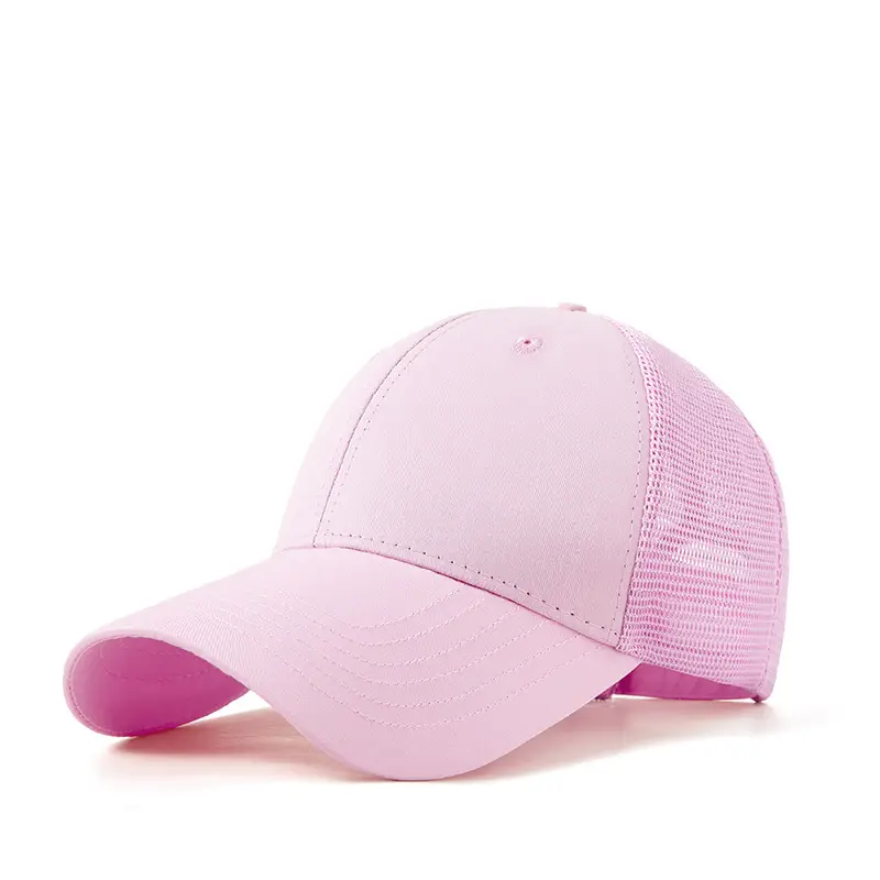 Pink Mesh Sunscreen Cap for Men Women - Image 3