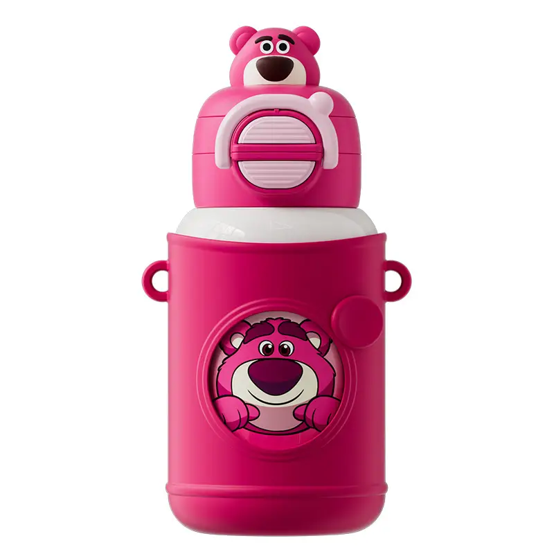 Children's vacuum cup straw dual-use kindergarten primary school boys and girls water cup drop-resistant 316 food grade thermal pot