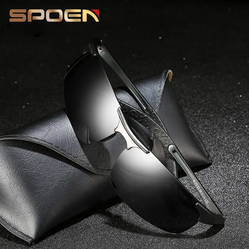 Men Polarized Aluminum Sunglasses Day Night European American - Image 11