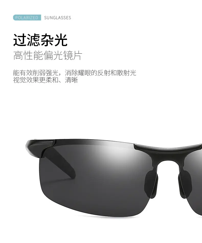 Men Polarized Aluminum Sunglasses Day Night European American — feature 10