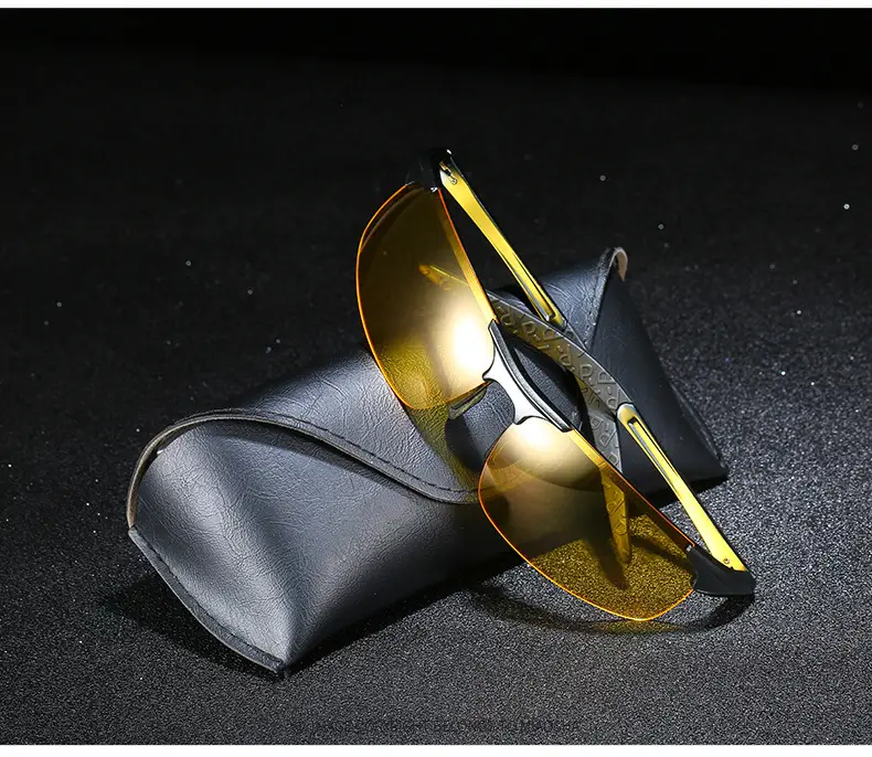 Men Polarized Aluminum Sunglasses Day Night European American — feature 22