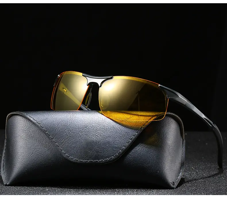 Men Polarized Aluminum Sunglasses Day Night European American — feature 24