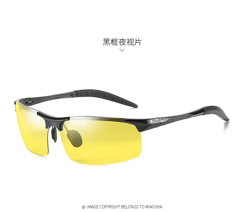 Men Polarized Aluminum Sunglasses Day Night European American — feature 33