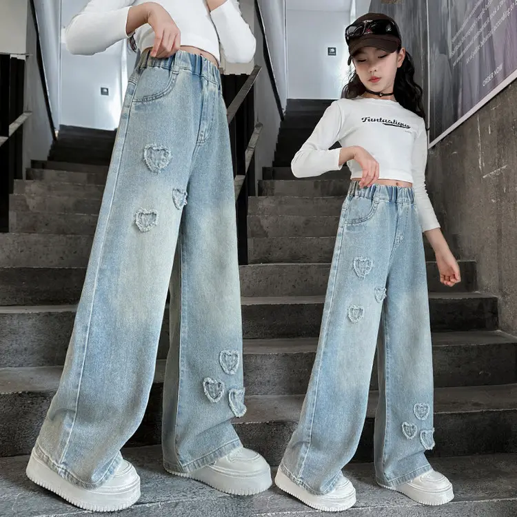 Girls Jeans Medium Large Korean Style 2025 - Image 30
