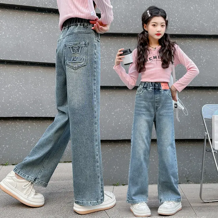 Girls Jeans Medium Large Korean Style 2025 - Image 10