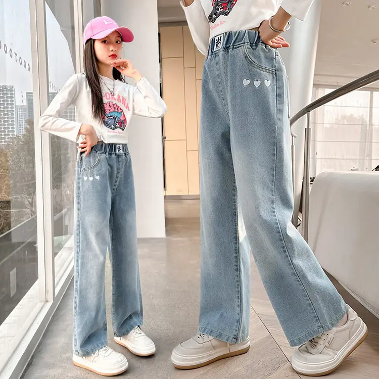 Girls Jeans Medium Large Korean Style 2025 - Image 11