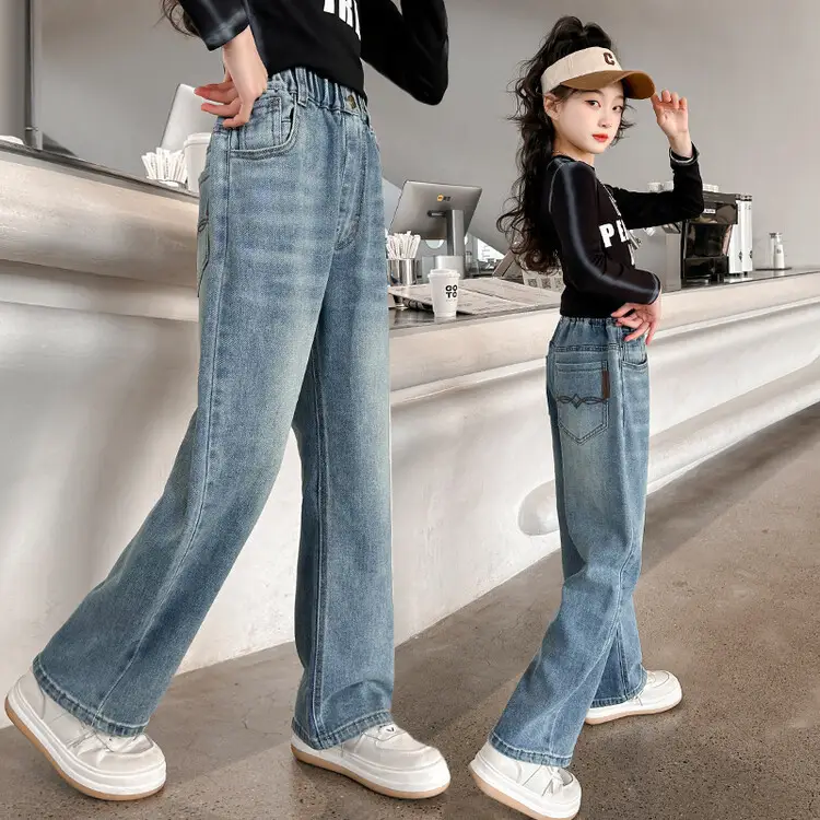 Girls Jeans Medium Large Korean Style 2025 - Image 13