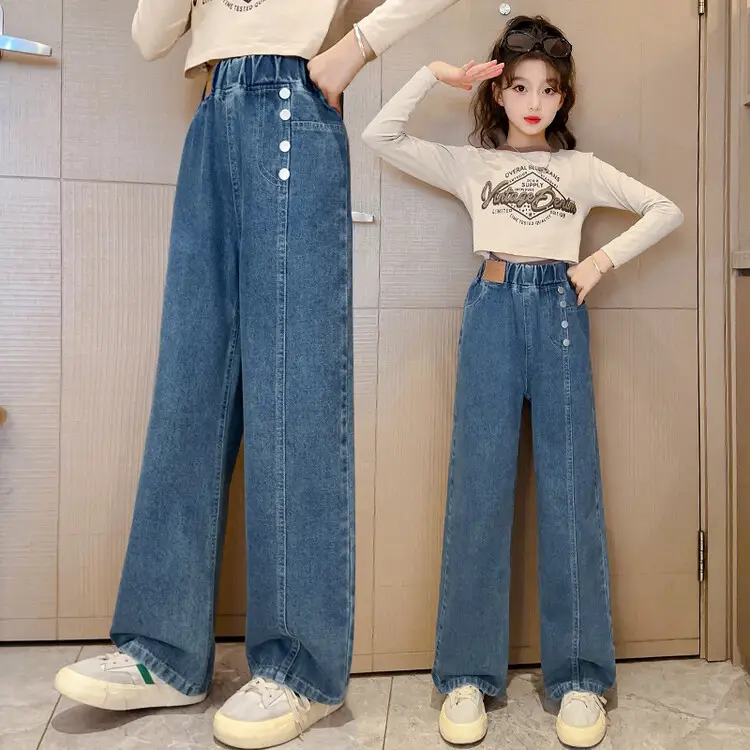 Girls Jeans Medium Large Korean Style 2025 - Image 16