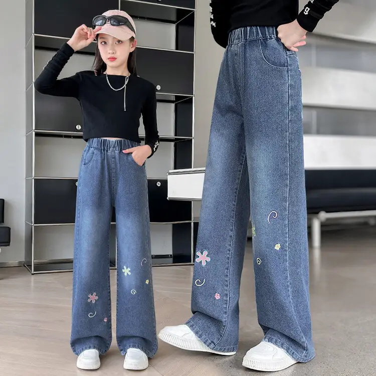 Girls Jeans Medium Large Korean Style 2025 - Image 20
