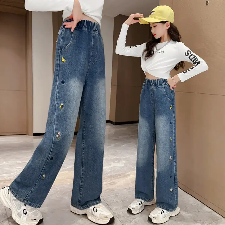Girls Jeans Medium Large Korean Style 2025 - Image 21