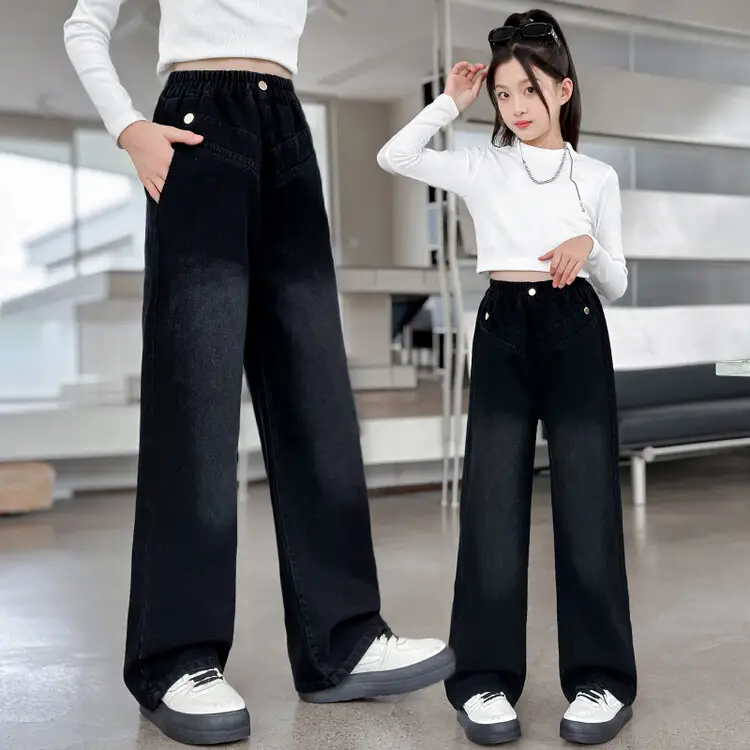 Girls Jeans Medium Large Korean Style 2025 - Image 22