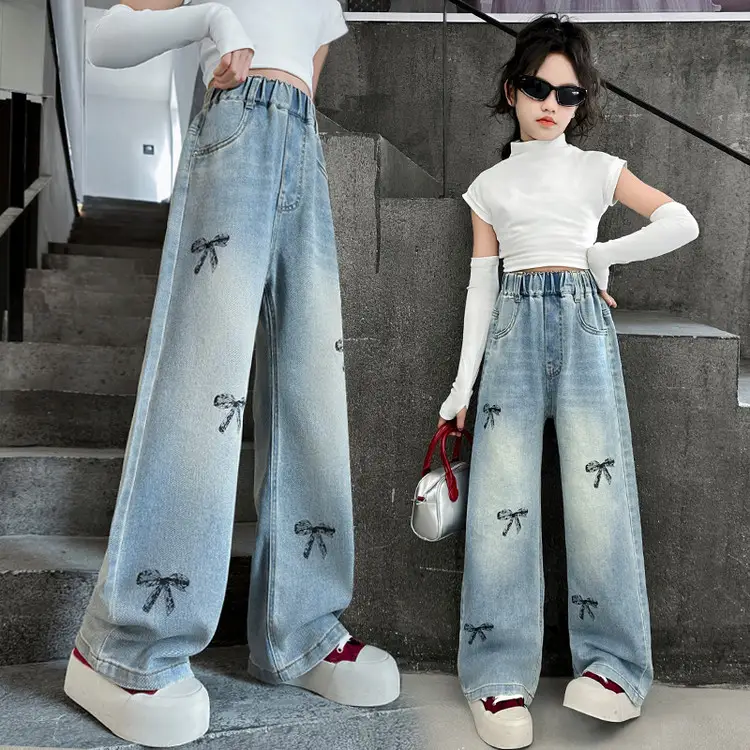 Girls Jeans Medium Large Korean Style 2025 - Image 23