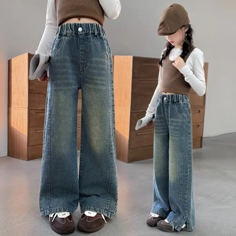 Girls Jeans Medium Large Korean Style 2025 - Image 26