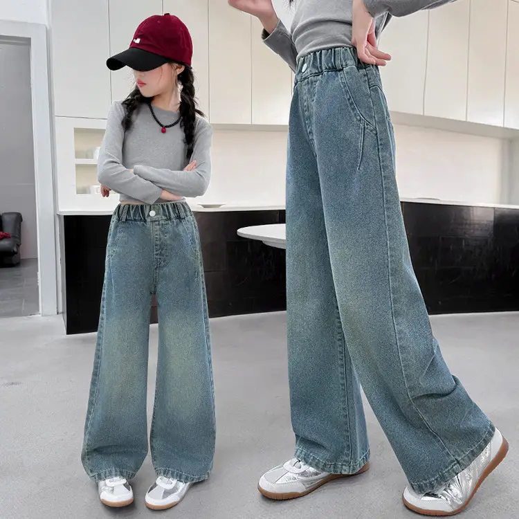 Girls Jeans Medium Large Korean Style 2025 - Image 27