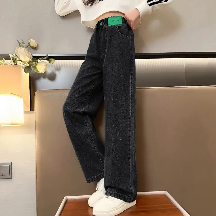 Girls Jeans Medium Large Korean Style 2025 - Image 3