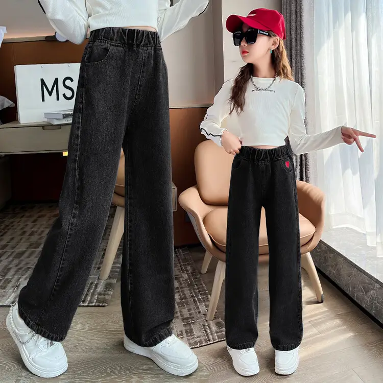 Girls Jeans Medium Large Korean Style 2025 - Image 7