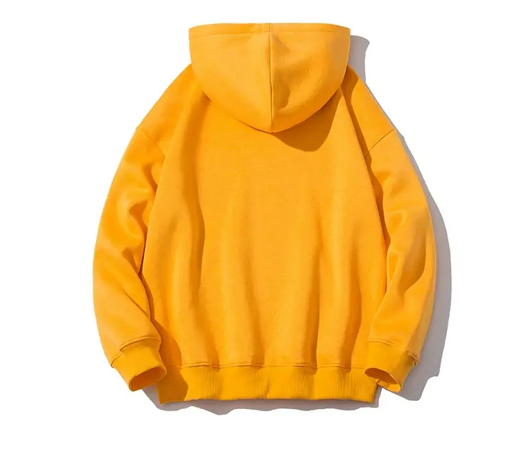 Men's Yellow Hooded Sweatshirt Spring Autumn 2021 — feature 25