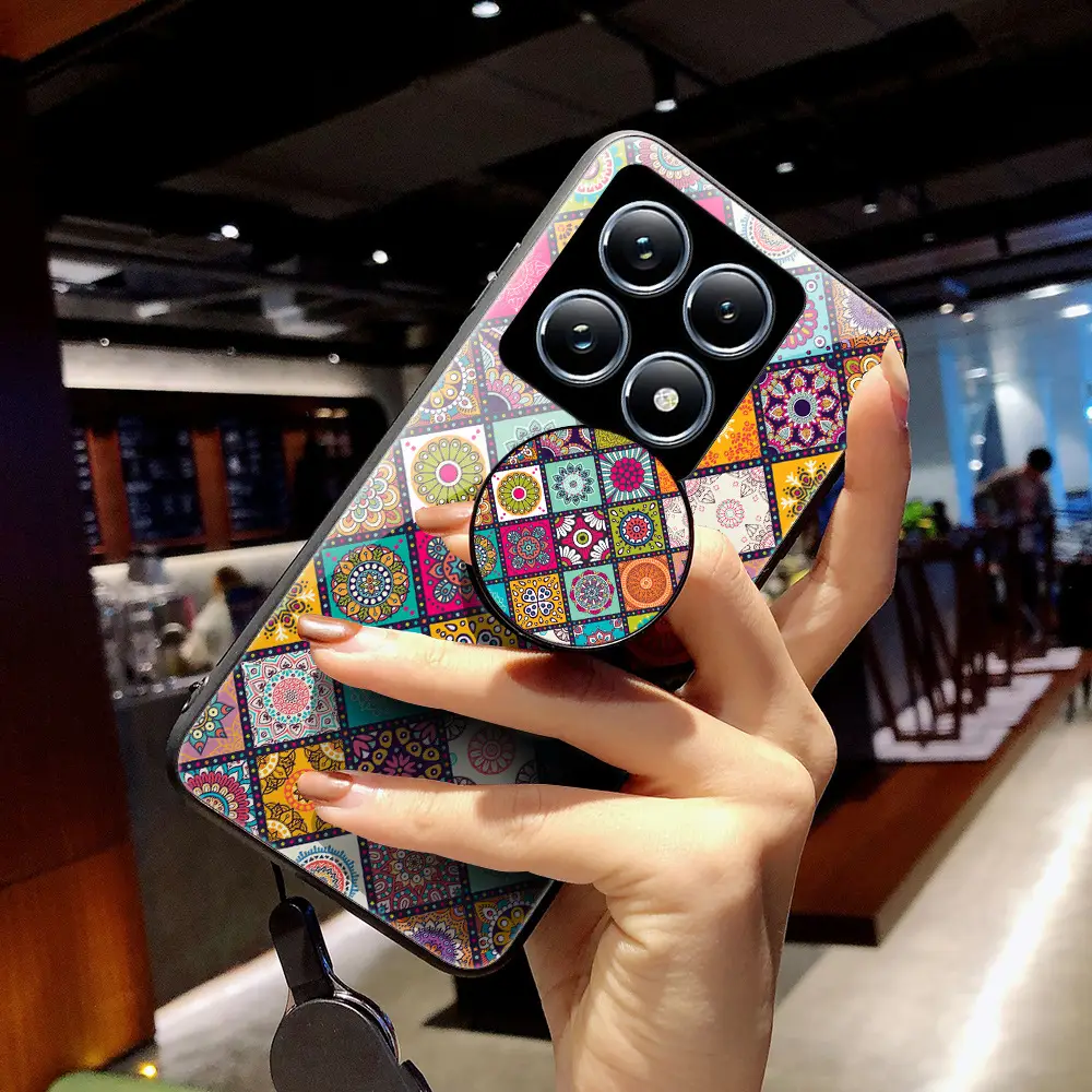 Patterned Glass Mobile Phone Case for Xiaomi 17 Promax - Image 4