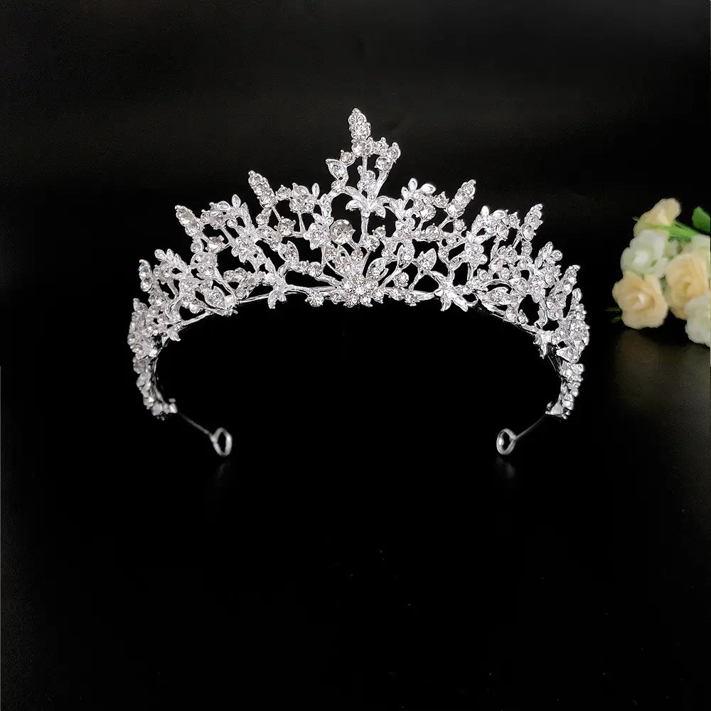 European & American Bride Crown Rhinestone Princess Wedding Headwear