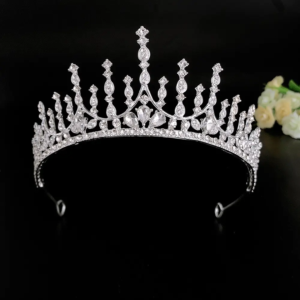 European & American Bride Crown Rhinestone Princess Wedding Headwear