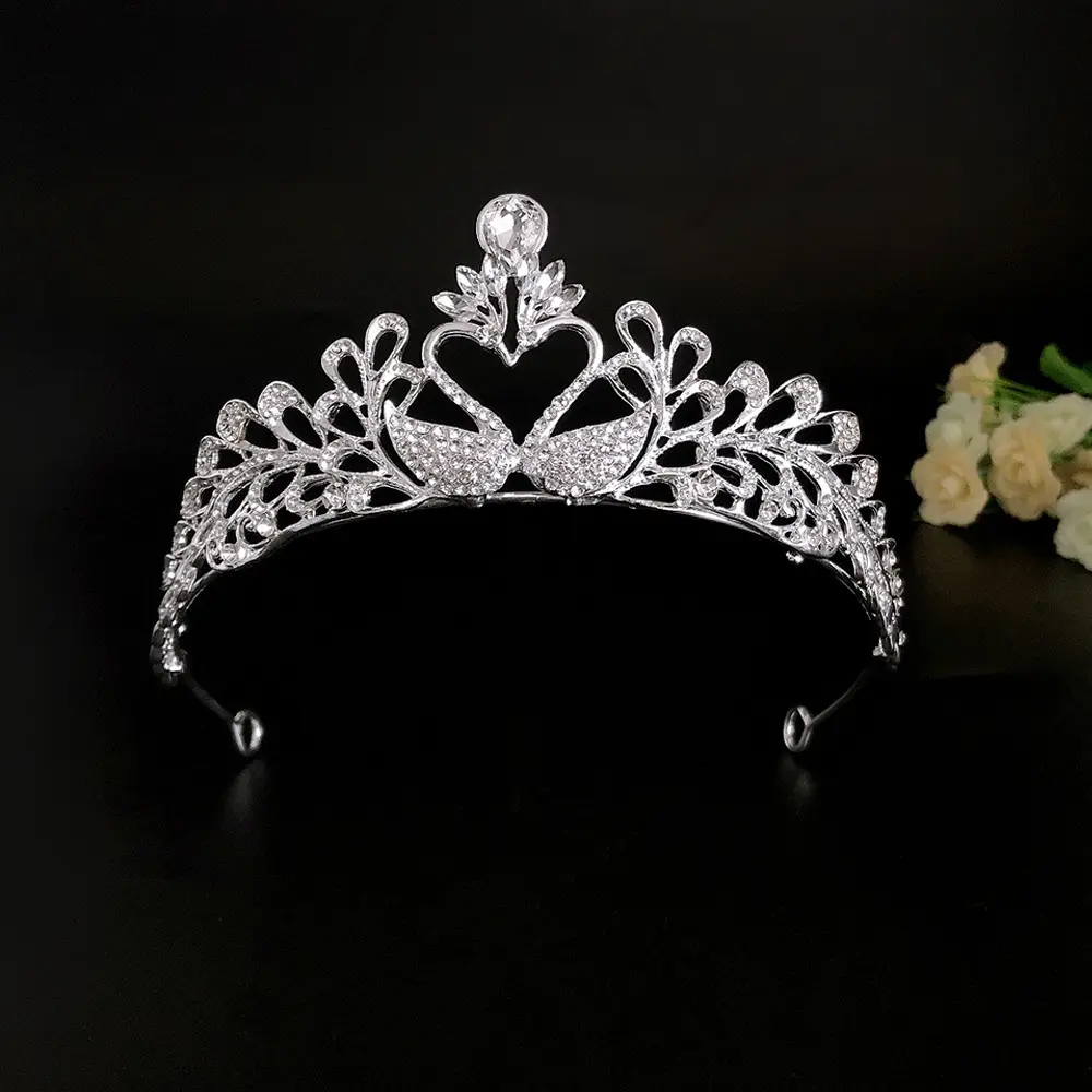 European & American Bride Crown Rhinestone Princess Wedding Headwear
