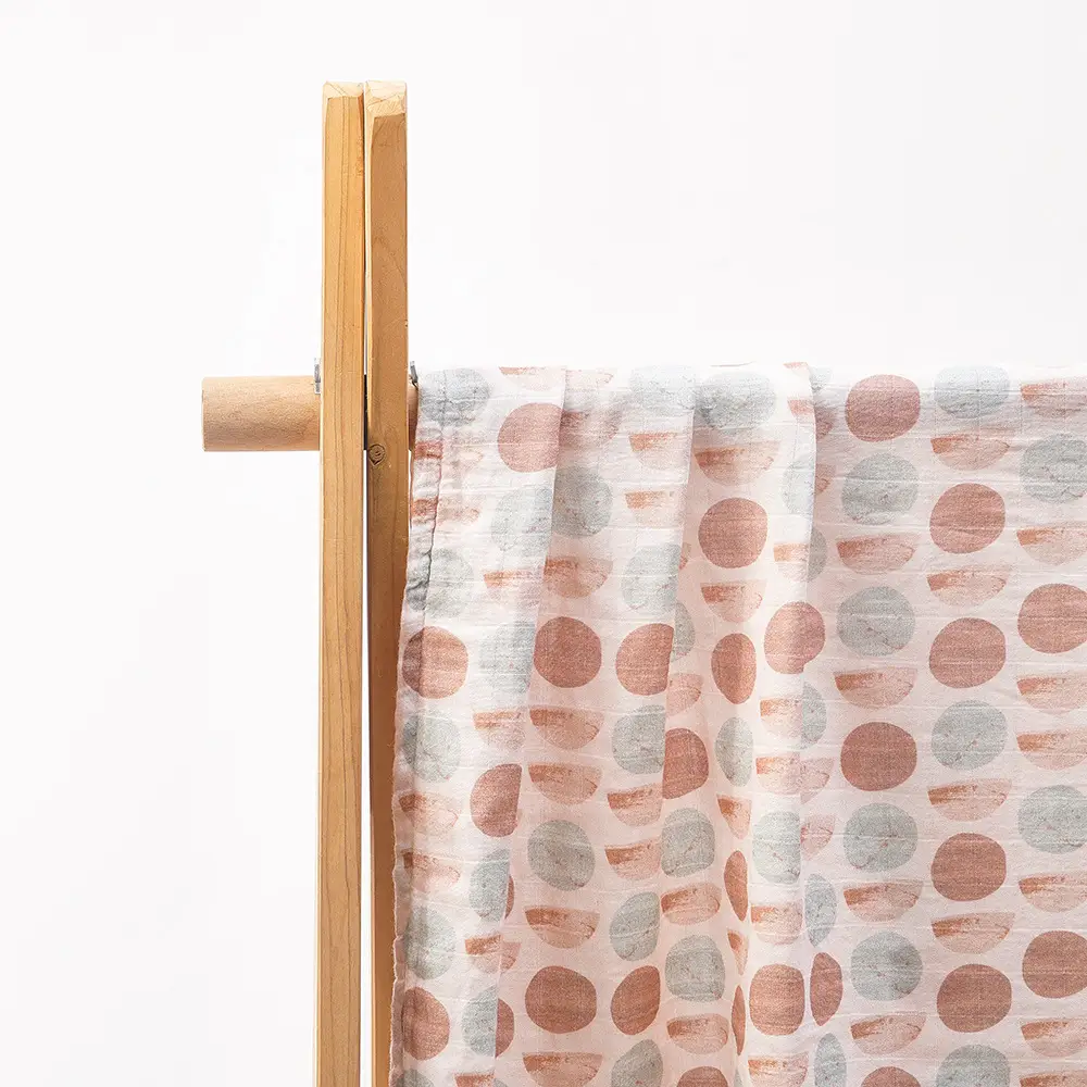 Newborn Hugging Quilted Towel Bamboo Cotton Orange - Image 16