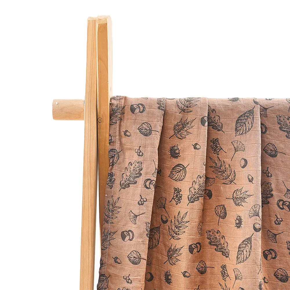 Newborn Hugging Quilted Towel Bamboo Cotton Orange - Image 17