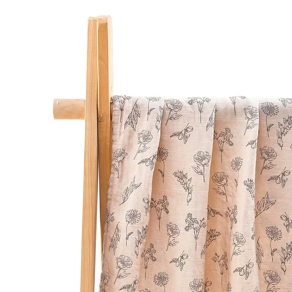 Newborn Hugging Quilted Towel Bamboo Cotton Orange - Image 19