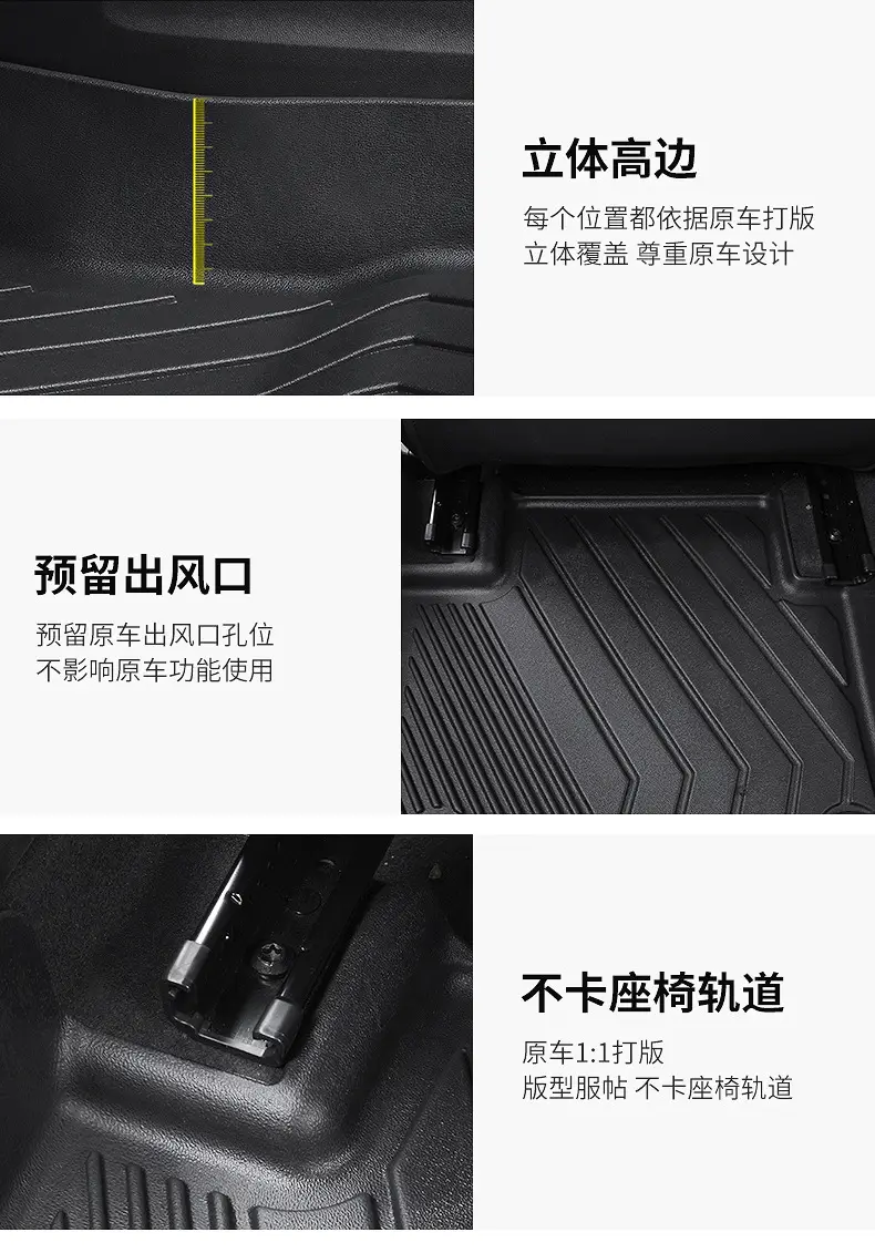 Suitable for Gac Aion Series Special 18-25 Five/Seven-Seat One-Piece Fully Enclosed Tpe Car Floor Mats — feature 9