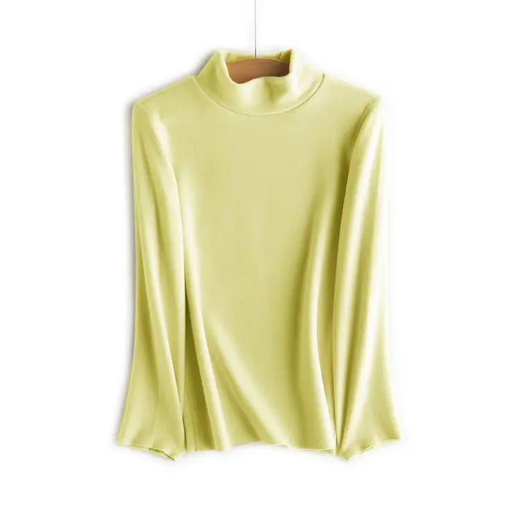 Derong Kids Long Sleeve Turtleneck Shirt Olive Green